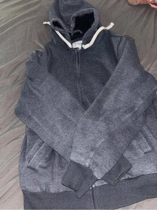 Goodfellow & Co Dark Heather Gray Zip-Up Hoodie