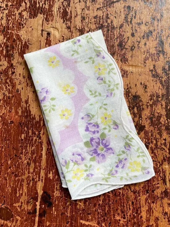 vintage handkerchief, 3/$10
