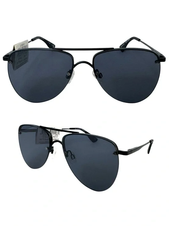 LE SPECS The Prince NEW Matte Black Smoke Mono Sunglasses