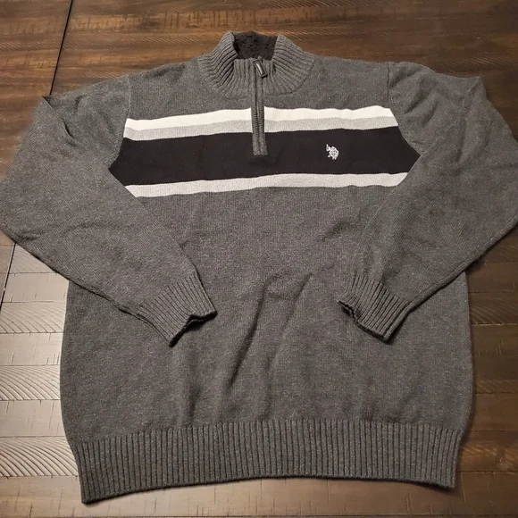 US‎ Polo Assn Sherpa Collar 1/4 Zip Sweater