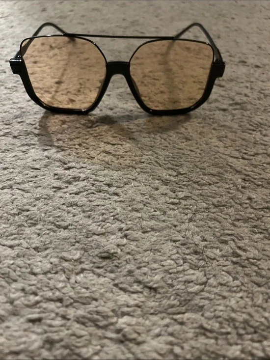 Women's Black Frame Sunglasses with Brown Lenses