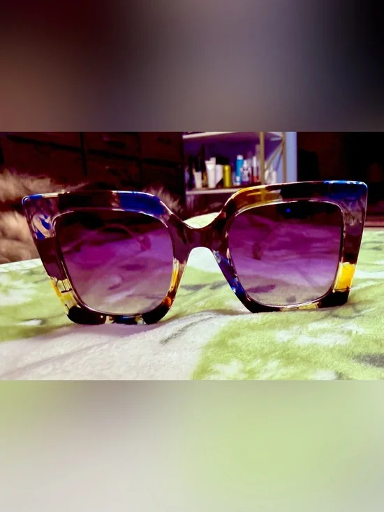 ASOS, Oversized Navy Tortoise Square Frame Sunglasses, brand new!