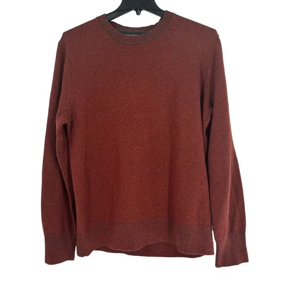 Banana Republic Men's Filpucci Rust Sweater Fine Italian Yarn Wool Blend XL