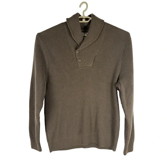 Duluth Trading Company Green Brigadier Shawl Collar Sweater Men’s Size XL