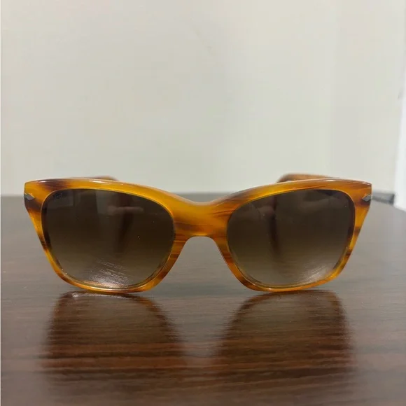 Persol Honey Tortoiseshell Brown Gradient Lens Sunglasses