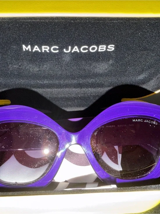 Marc Jacobs Purple Oversized Round Sunglasses