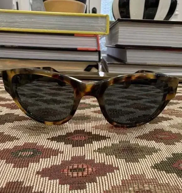 Guess Tortoiseshell Cat-Eye Sunglasses with Triangle Logo