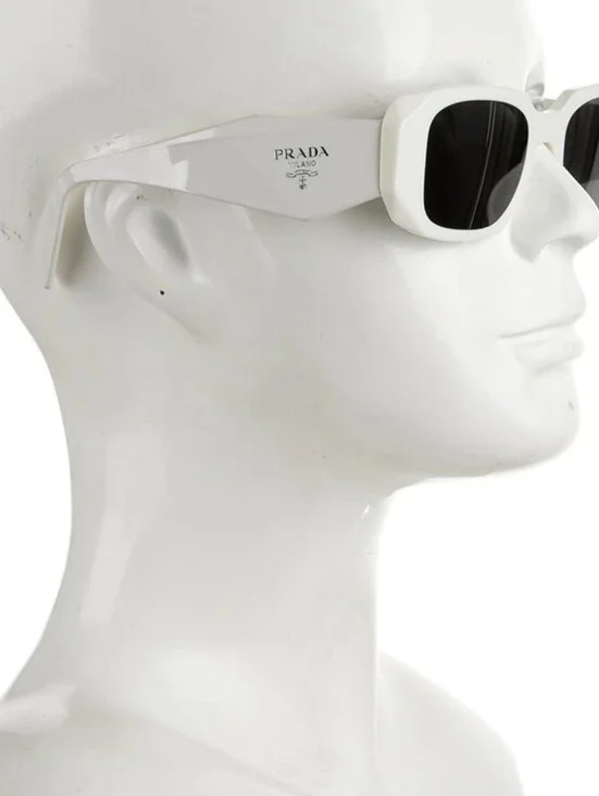 PRADA PR 17WS - 1425S0 TALC-DARK GREY WOMEN'S SUNGLASSES 49MM AUTHENTIC NEW