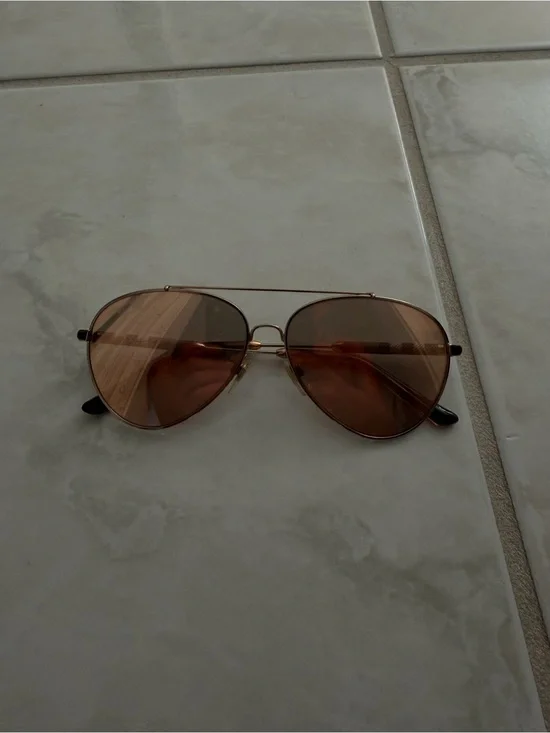 Burberry Gold Frame Aviator