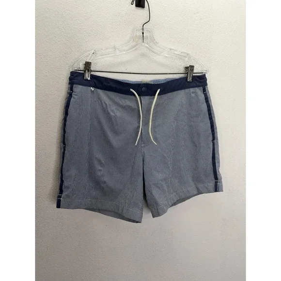 Vineyard Vine Men's 7 Inch Foredeck Trunk Swimwear  Gingham Swim Trunks Shorts M