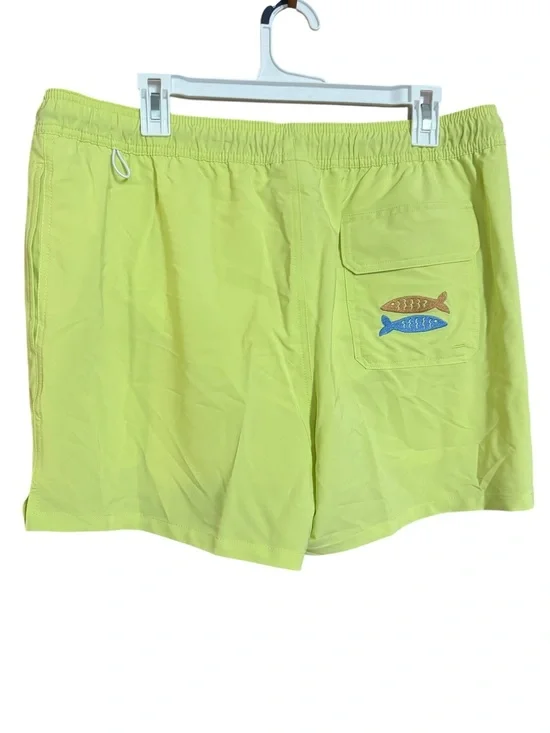 Goodfellow & Co 5” Neon Green Swim Trunks With Liner NWT