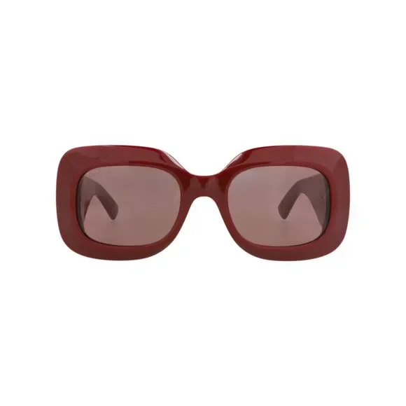 Gucci Square-Frame Recycled Acetate Sunglasses Red Womens