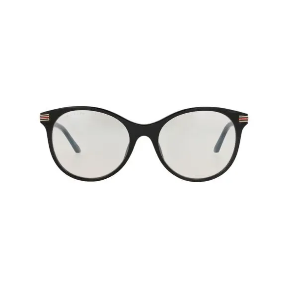 Gucci Round-Frame Recycled Acetate Sunglasses Black Womens