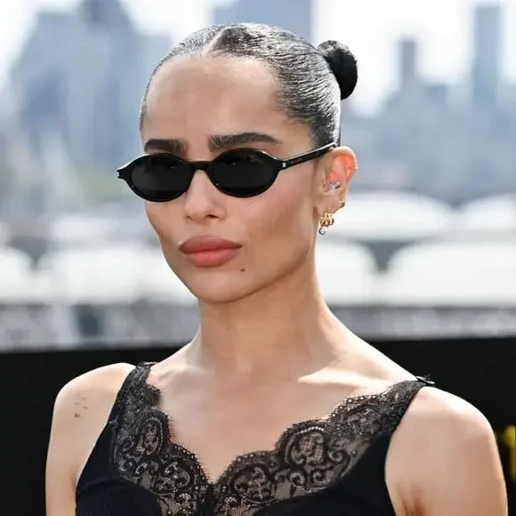 NEW Saint Laurent SL751 Jeanne Black Oval Sunglasses
