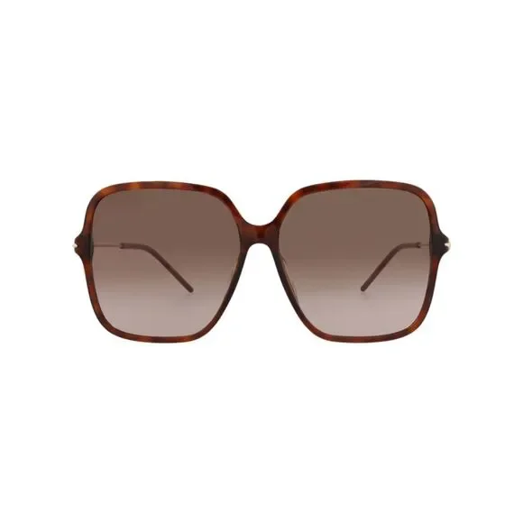 Gucci Square-Frame Recycled Acetate Sunglasses Brown Womens