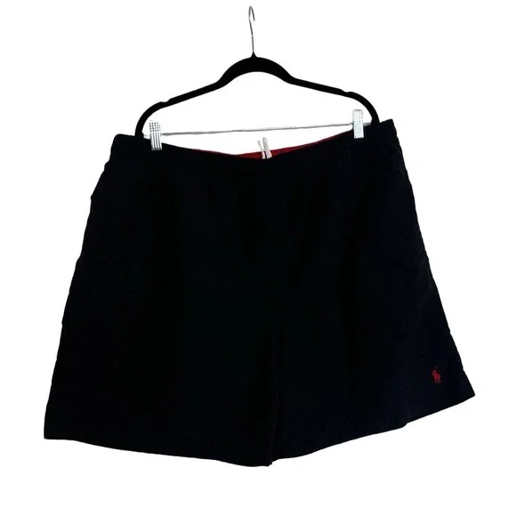 Polo Ralph Lauren Swim Trunks Mens 2XL Black Mesh Lined Pony Logo Shorts