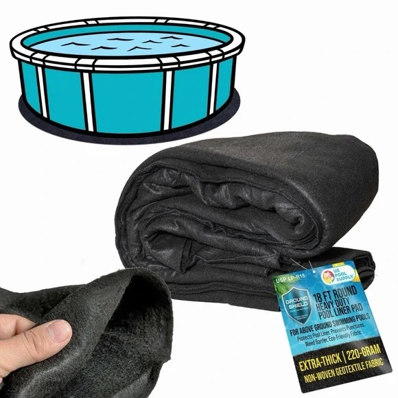Ground Shield 18-Foot Round Heavy Duty Pool Liner Pad for Above Ground Swimmi...