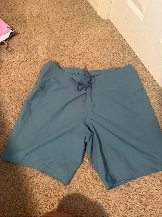 lululemon athletica Teal-Blue Swim Board Shorts