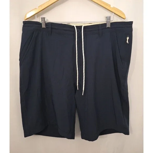 Huckberry Wellen Men's Board Shorts Size 38 Navy Swim Beach Surf Golf Sports