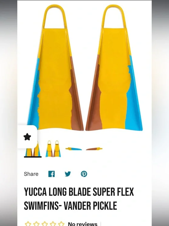 YUCCA — Long Blade Superflex Swimfins with Foot Padding, Vanderpickle — Size XL