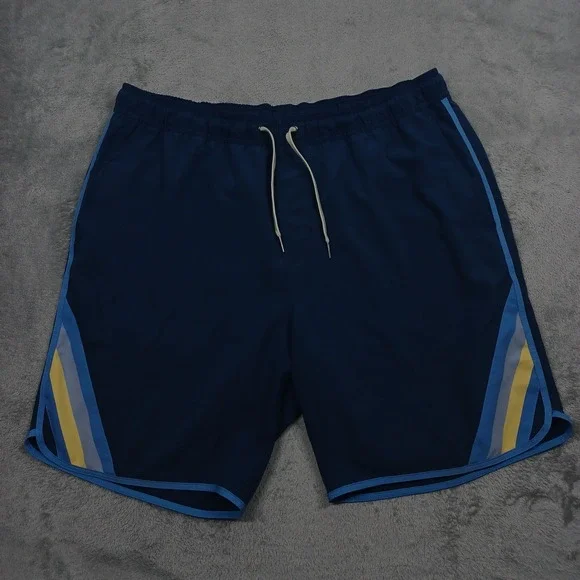 Fair Harbor Shorts Mens‎ XL Blue Lined Swimwear Drawstring Casual
