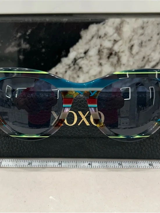 XOXO Woman’s Teal Amber Blue Tortoiseshell  Polarized Sunglass