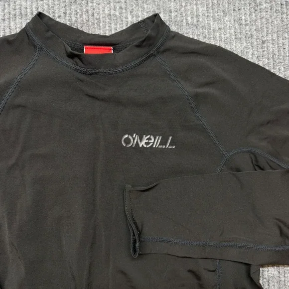 O'Neill Thermo 8oz Rash Guard Adult XL Black Long Sleeve Surf Swim Shirt