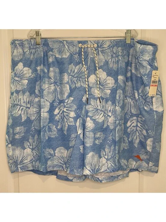 Tommy Bahama Men's Relax Blue Swim Trunks 3XB with 3 Pockets *NWT*