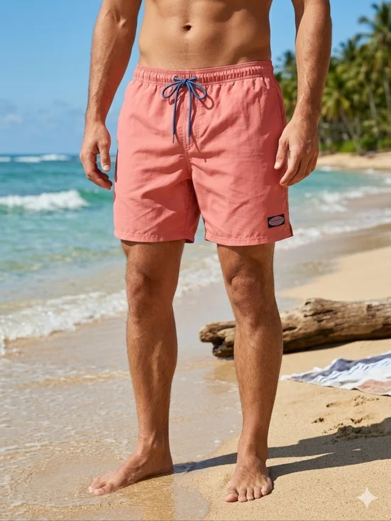 Vineyard Vines Mens Coral Swim Trunks Vacation Summer Shorts Size XXL Drawstring