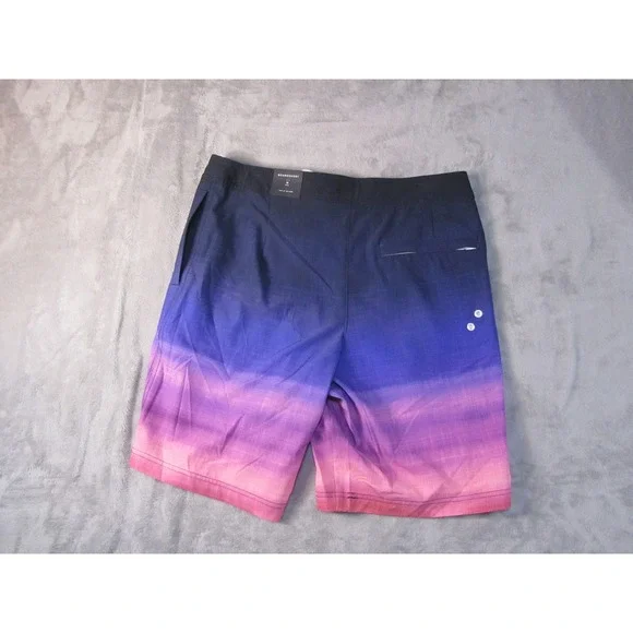 American‎ Eagle Mens Ombre Sunset Boardshorts Blue Pink Swim Trunks Size M NEW