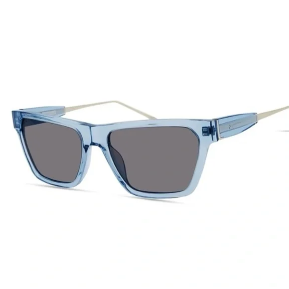 Derek Lam Sunglasses Blue Comes with Box Eyeglass Case and Pouch
