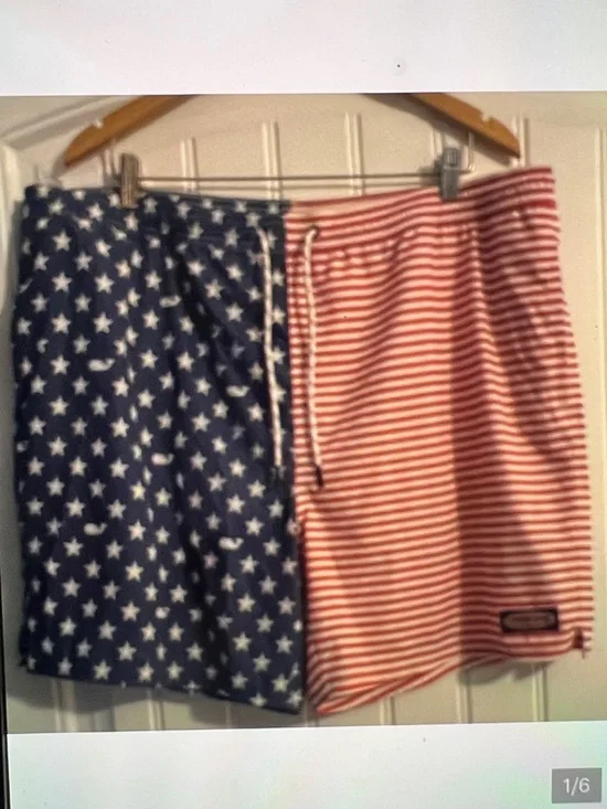 Vineyard Vines Stars & Stripes Swim Suit Trunks 2XL