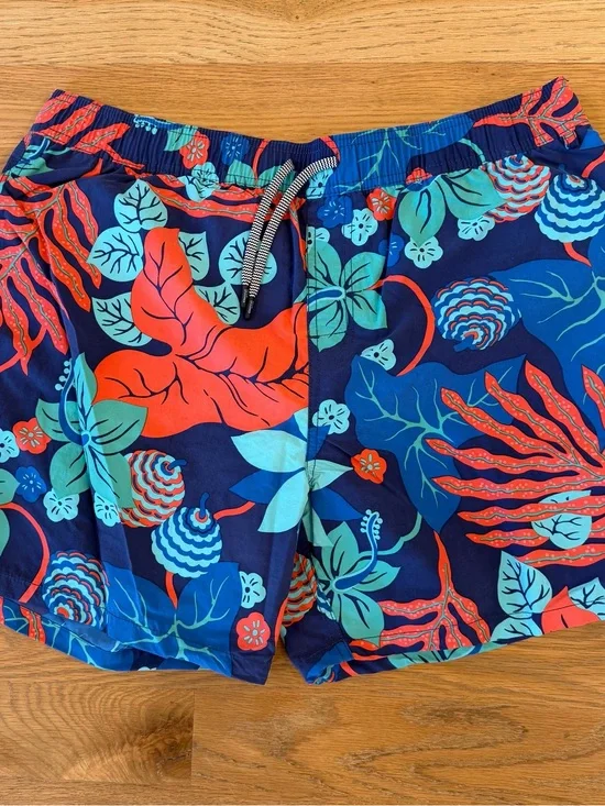 Reyn Spooner Men's XL Hawaiian Tropical Floral Swim Trunks