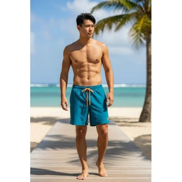 Quiksilver Swim Shorts Mens Large Blue Trunks Everyday Volley EQYJV03532 Casual‎
