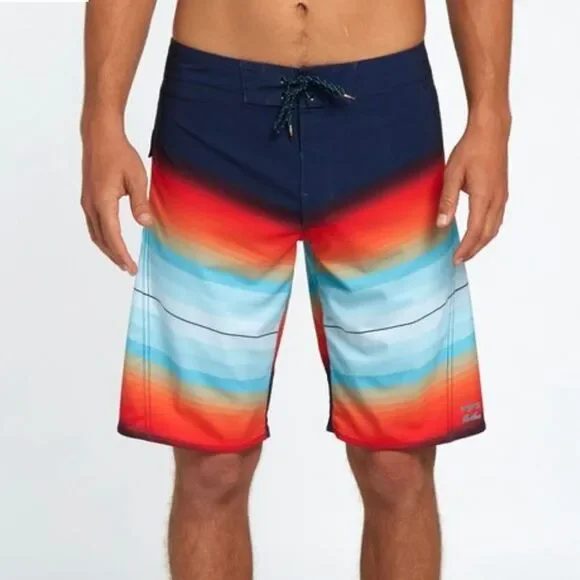 Billabong Men's 36 Multicolor Gradient Board Shorts‎ Surfing Beachwear