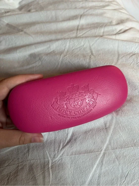 Juicy Couture Fuchsia Embossed Eyewear Case