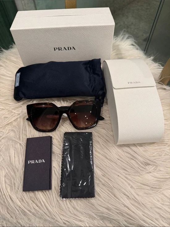 Prada Women’s Tortoiseshell Sunglasses with Brown Gradient Lenses