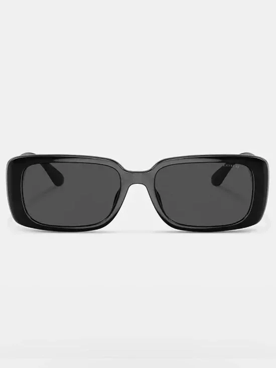 Coach Black Narrow Rectangle Sunglasses
