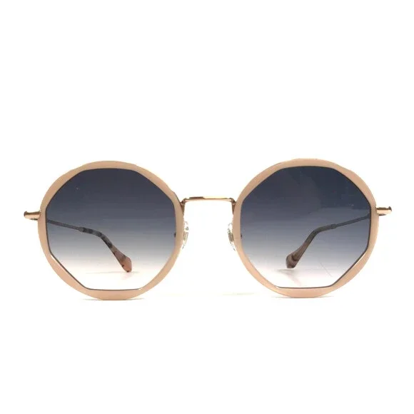 Gigi Studios Sunglasses ALBA 6445/6 Nude Gold Geometric w Gray Gradient Lenses