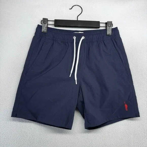 J.Crew Swim Trunks Mens XS Navy USA Olympic Team Logo Board Shorts Nylon NEW