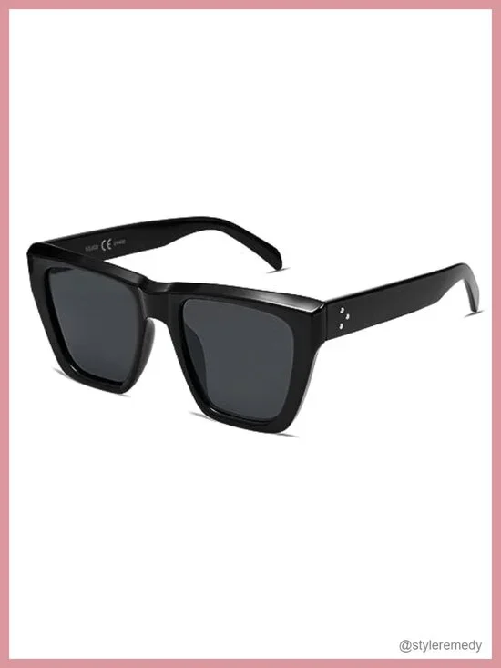 Oversized Square Cat Eye Polarized Sunglasses for Women