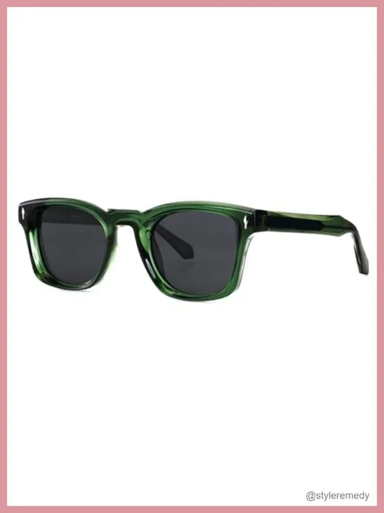 Square Polarized Sunglasses UV400 Retro Driving Shades Unisex