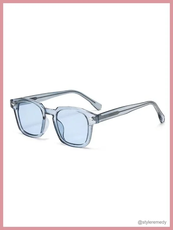 Retro Square Sunglasses UV400 Protection Lightweight PC Frame Unisex Trendy