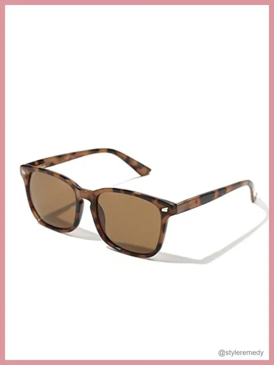 Classic Square Polarized Sunglasses for UV Protection