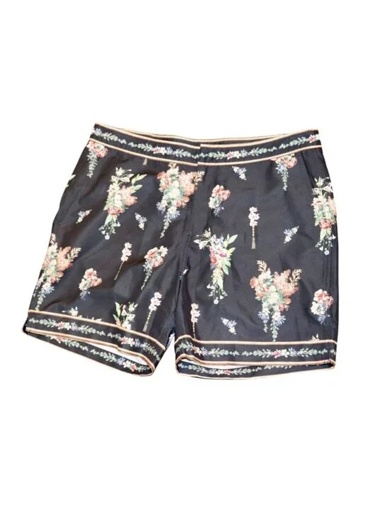 Camilla Men's Noble Endeavours Floral-print Swim Shorts, Medium NWT
