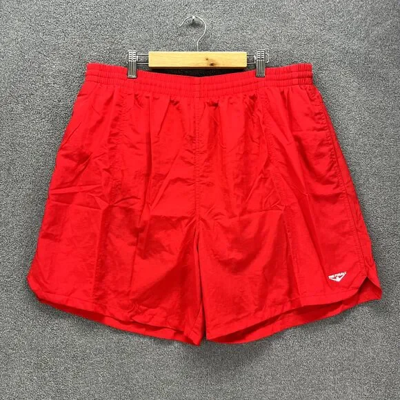 The Finals Swim Shorts‎ Mens XXL Red Trunk Deck with Back Pocket
