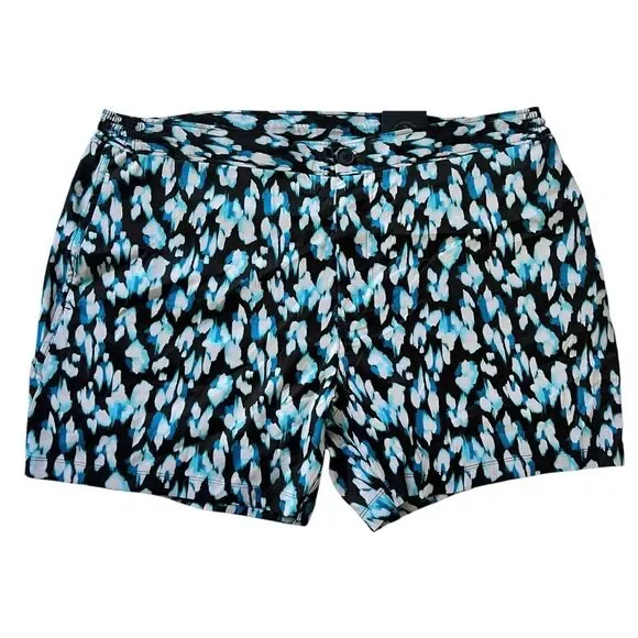 Men's Good Man Brand Swim Trunks Size‎ XXL Blue Black NWT