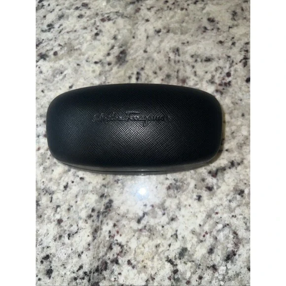 Authentic Salvatore Ferragamo Sunglasses Case Black Hard Shell Eyeglass Case