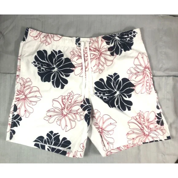 Merona Swim Trunks Shorts Mens Size XL  Mesh Brief Graphic Print
