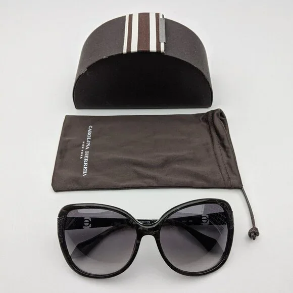 🕶️Made in Italy! Carolina Herrera SHN528 Sunglasses 59/16 135 | ALB14🕶️
